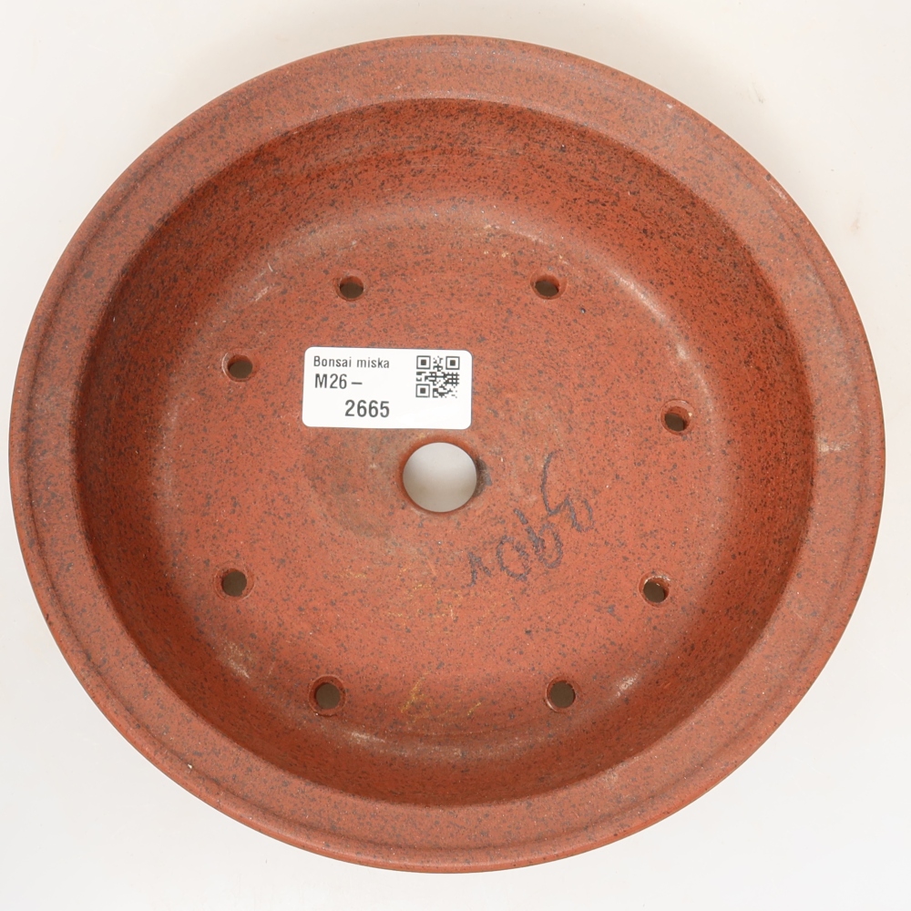 Ceramiczna skorupa  19 x 19 x 5,5 cm, kolor ceglasty