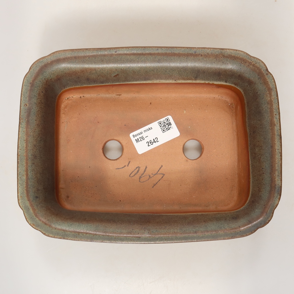 Miska ceramiczna  20 x 15,5 x 6 cm, kolor brązowy