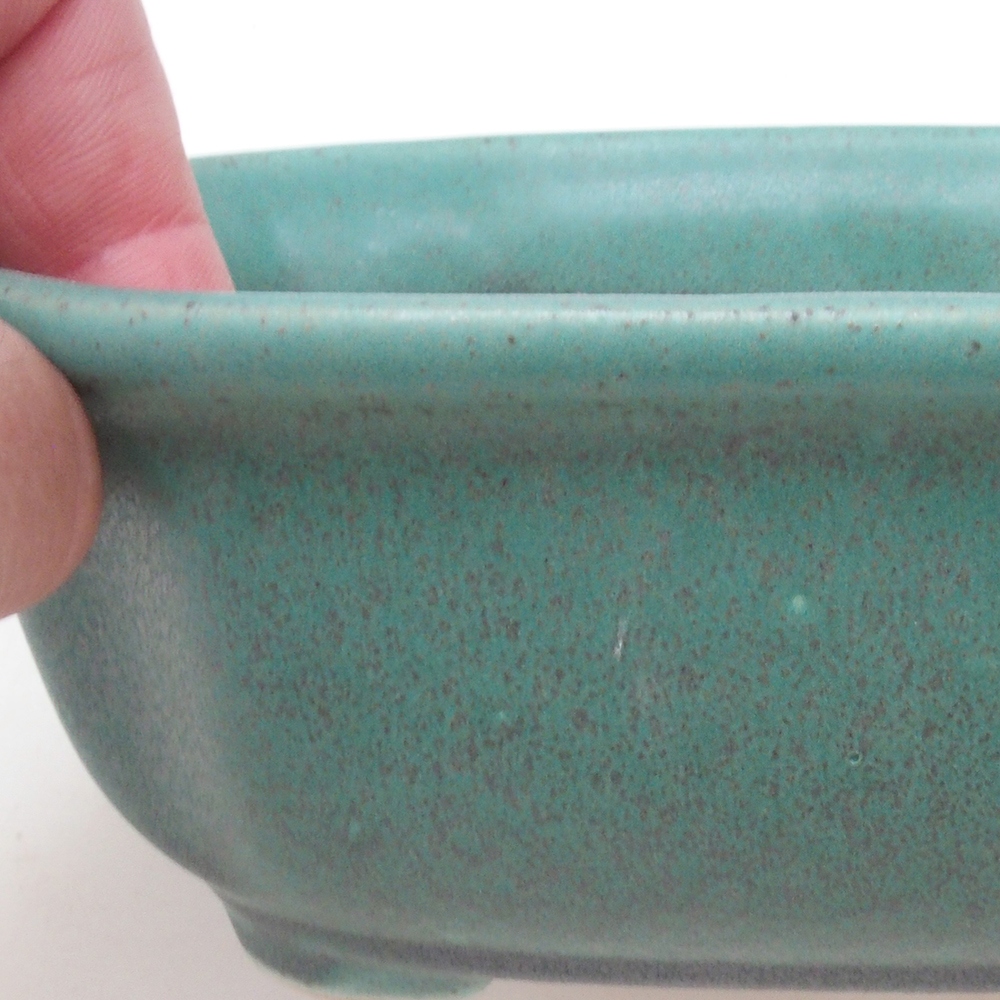 Bonsai bowl H32 - 13 x 10 x 5,5 cm. - zielony