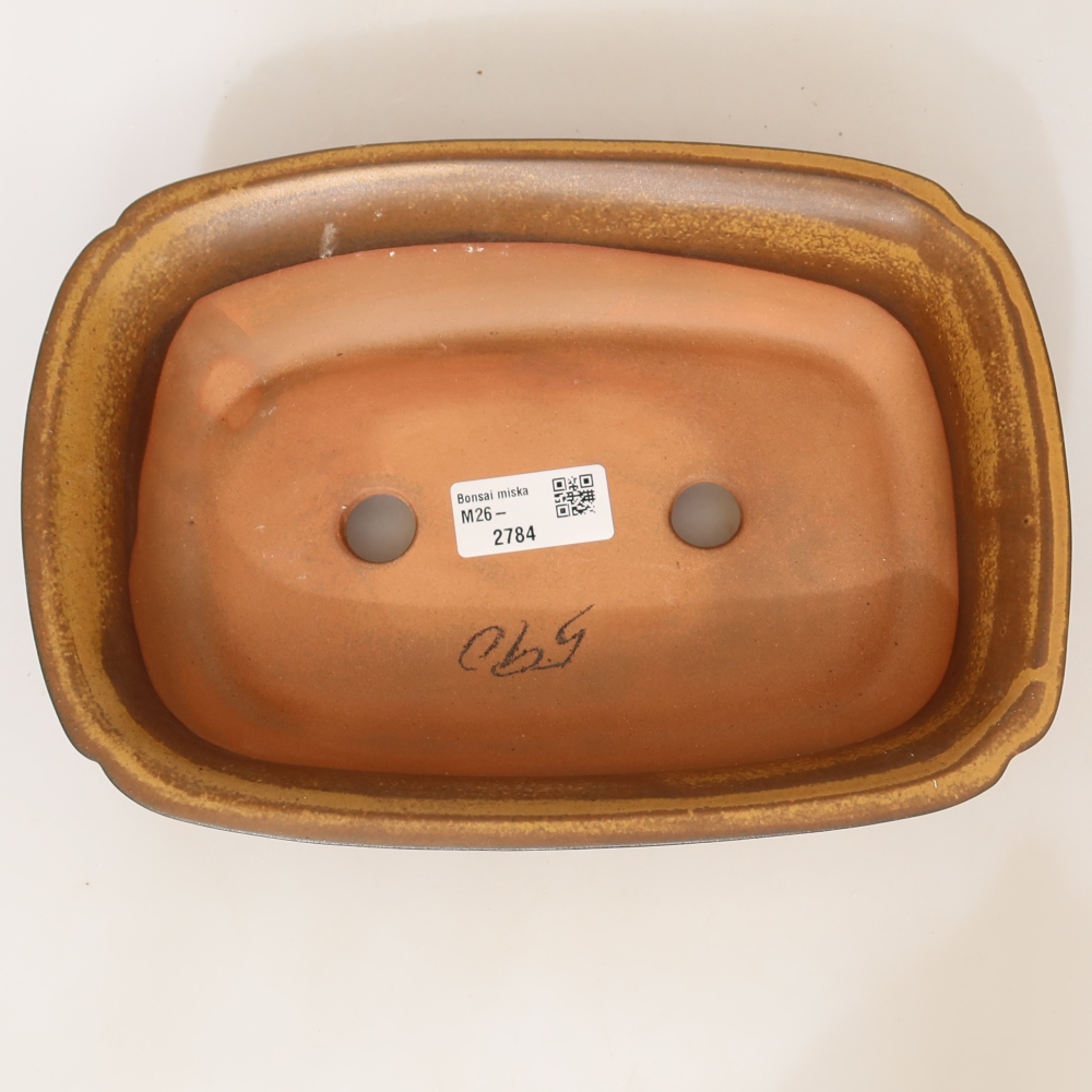 Ceramiczna miska  24 x 17 x 6 cm, kolor żółty