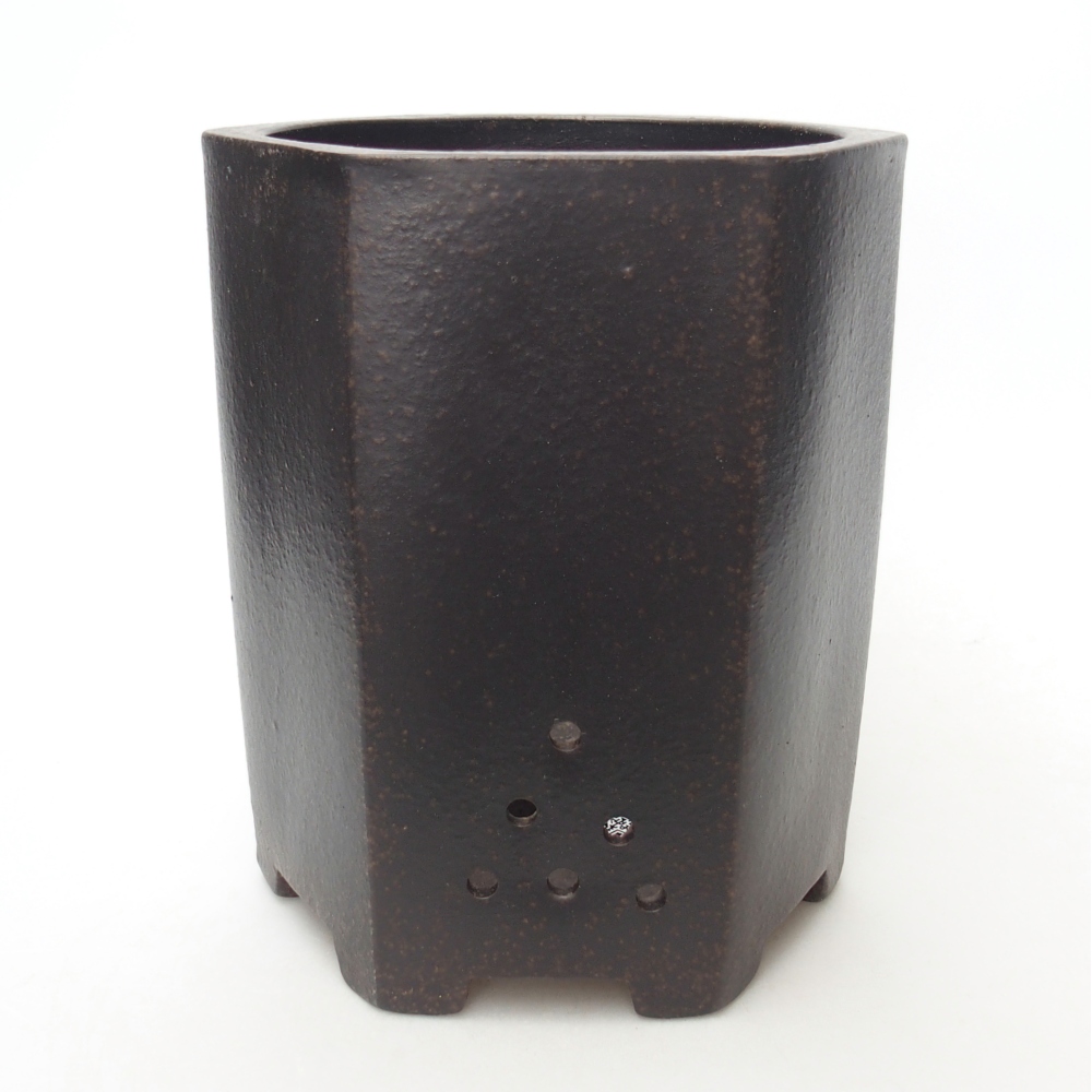 Miska 14,5 x 13 x 16,5 cm brązowa ochra