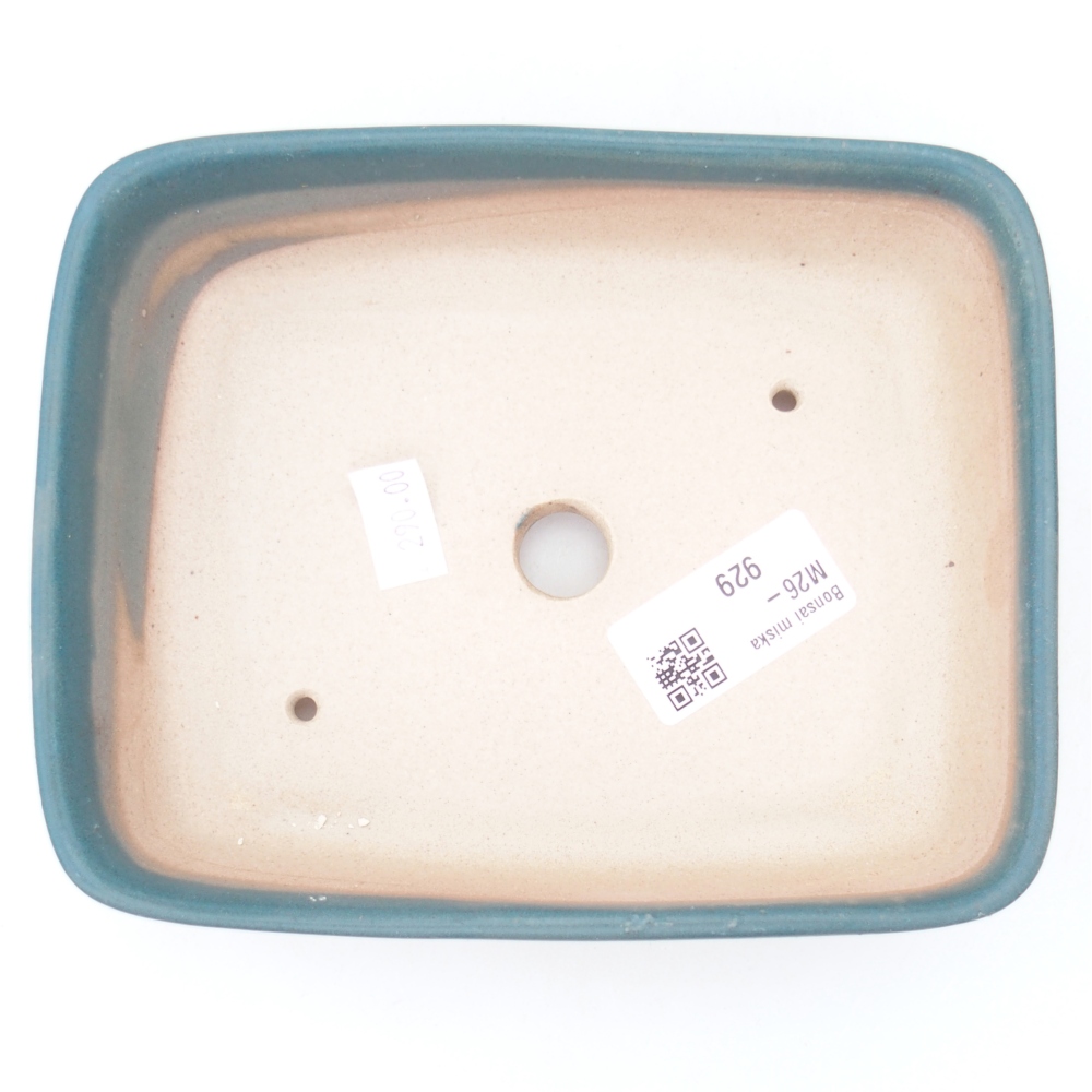 Ceramiczna miska do bonsai 15 x 12 x 4,5 cm, kolor niebieski