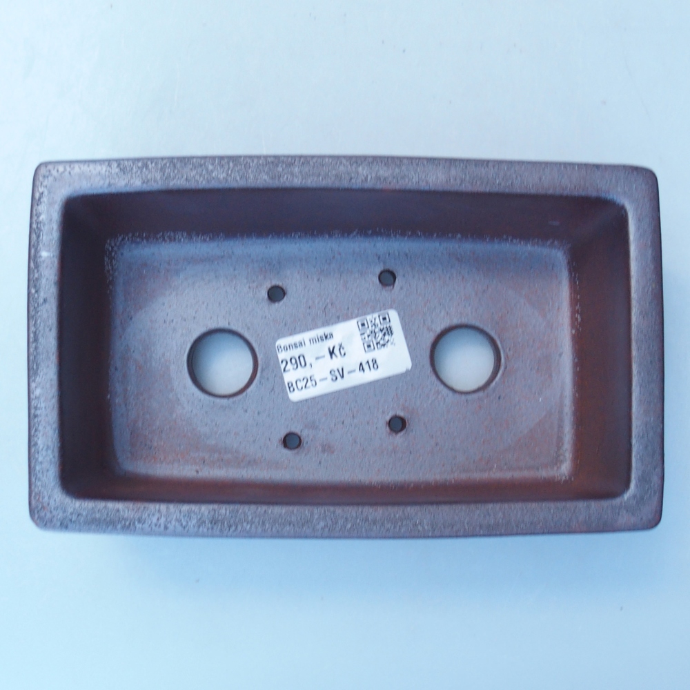 Miska 17,5 x 10,5 x 6 cm brązowa
