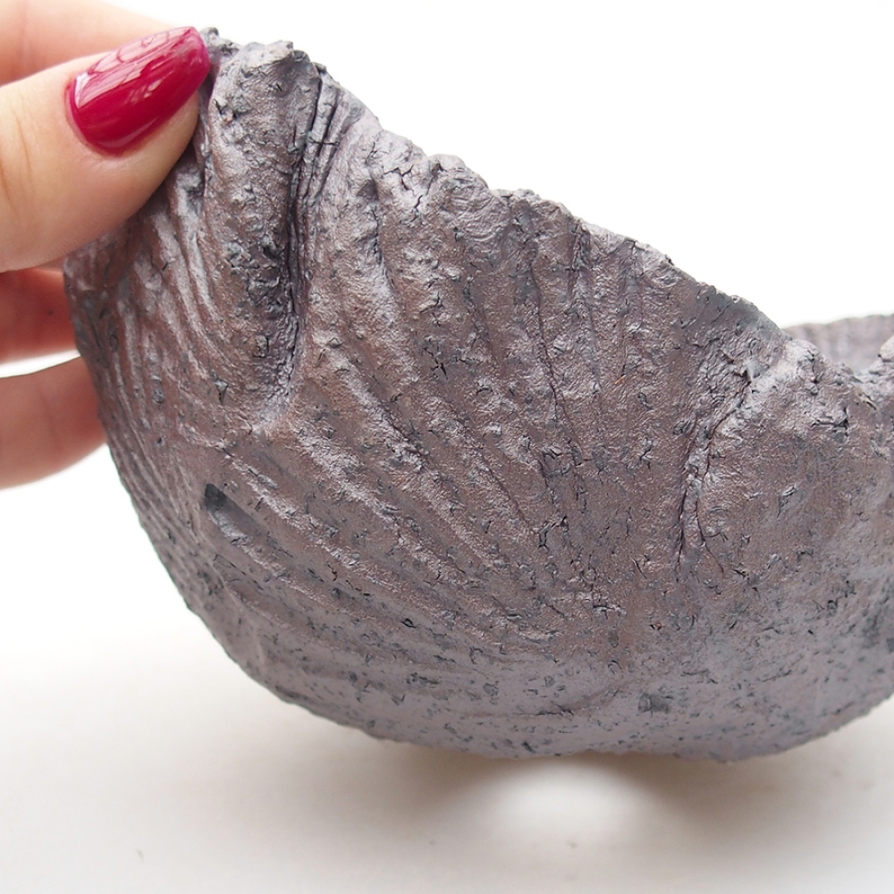 Muszla ceramiczna 13 x 12,5 x 8 cm, kolor metaliczny