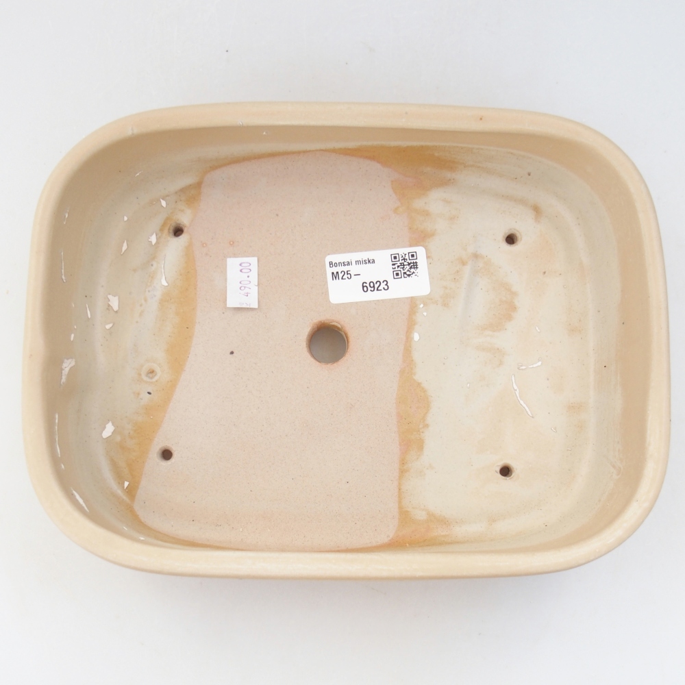 Ceramiczna miska do bonsai 22,5 x 17,5 x 5,5 cm, zielona