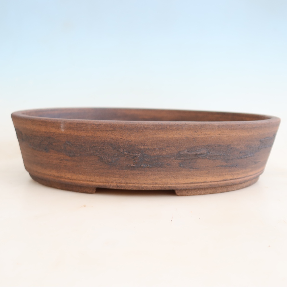 Ceramiczna miska do bonsai 38 x 30,5 x 8,5 cm, kolor brązowy