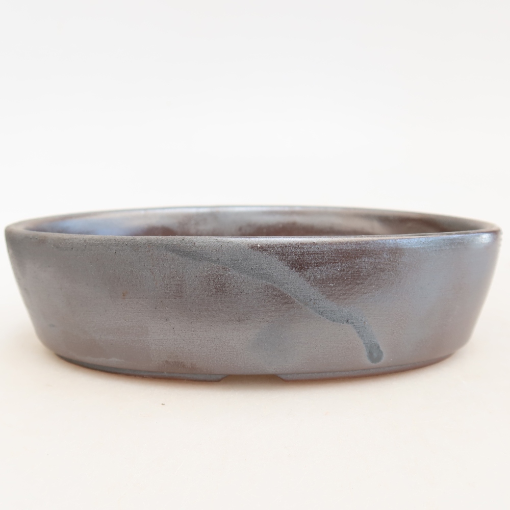 Ceramiczna miska na bonsai 16,5 x 11,5 x 4,5 cm, kolor metaliczny