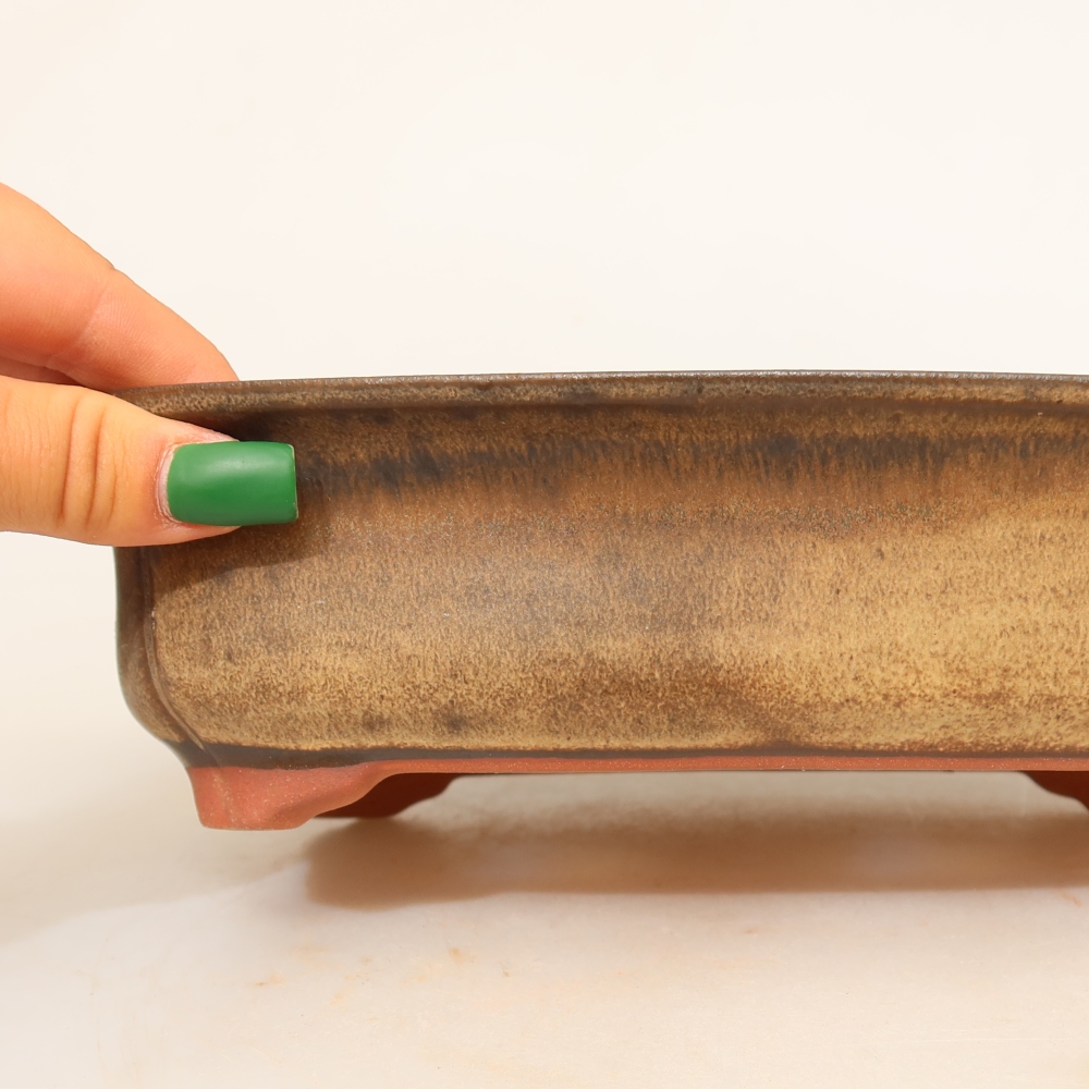 Ceramiczna miska  24 x 17 x 6 cm, kolor brązowy