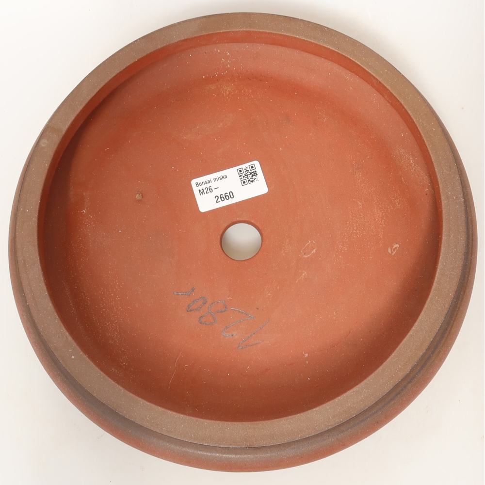 Ceramiczna skorupa  22,5 x 22,5 x 6 cm, kolor ceglasty
