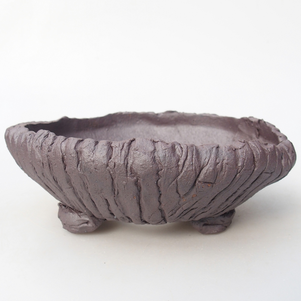 Ceramiczna miska do bonsai 16,5 x 16,5 x 6,5 cm, kolor metaliczny