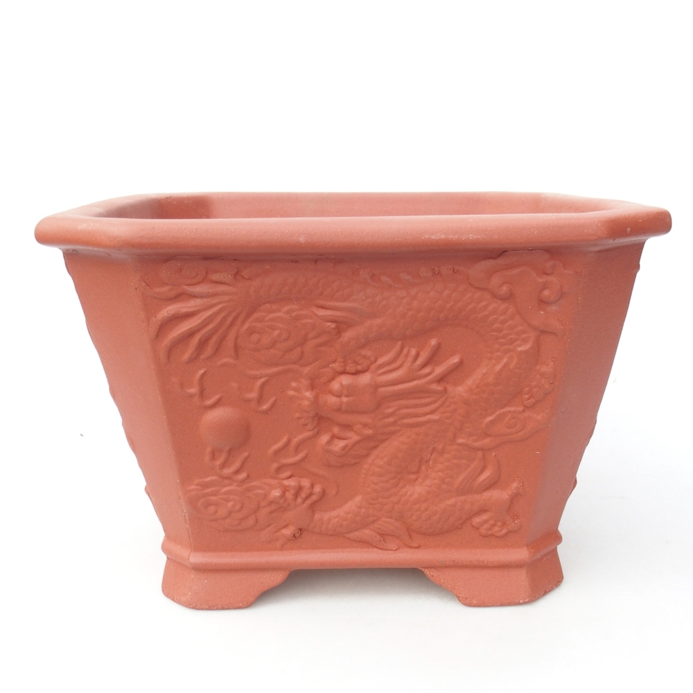 Miska 21 x 21 x 14 cm kolor ceglasty