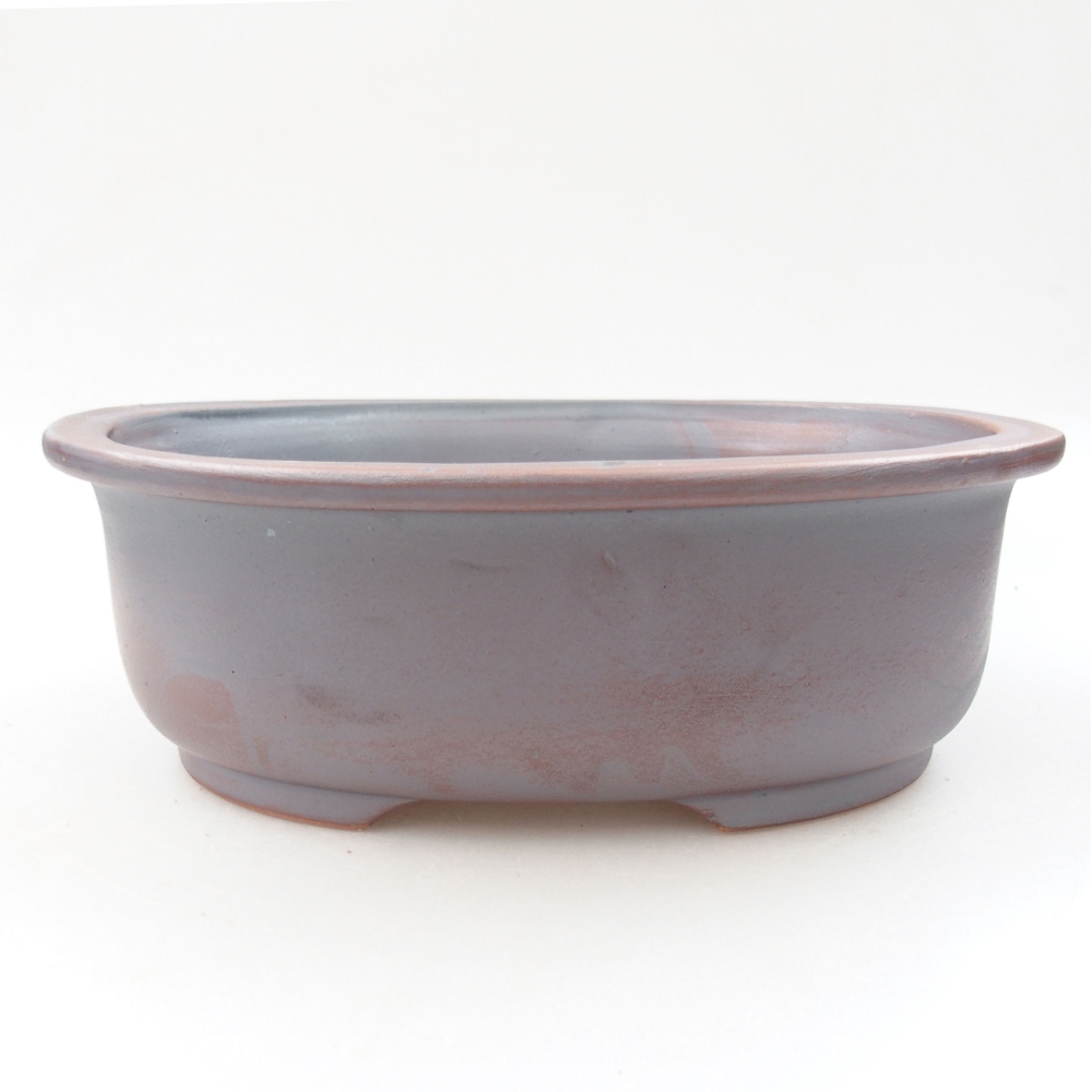 Ceramiczna miska bonsai 23,5 x 19 x 8 cm, kolor metaliczny