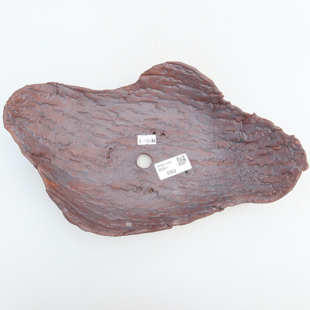 Ceramiczna skorupa  31,5 x 19,5 x 7,5 cm, kolor brązowy
