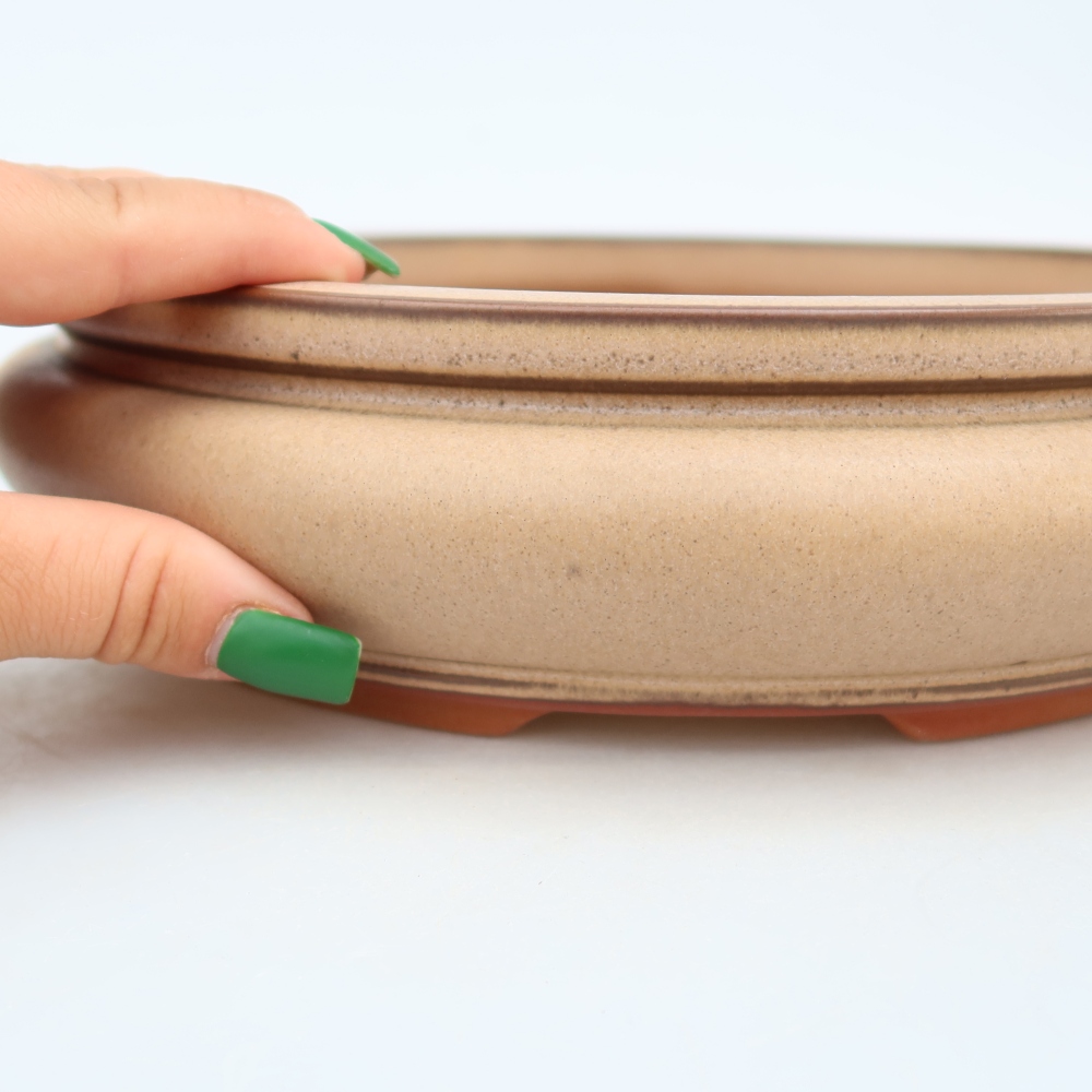 Ceramiczna miska  23 x 23 x 7 cm, kolor beżowy