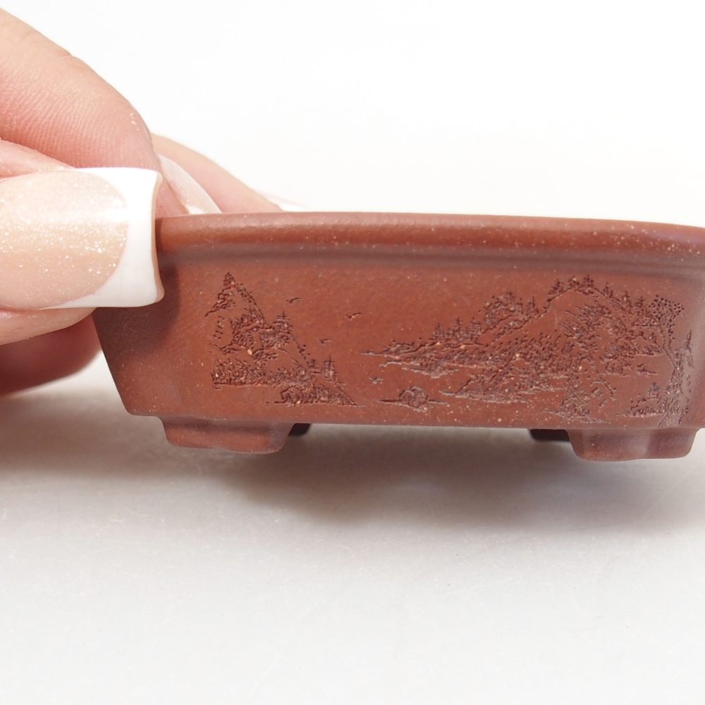 Miska 7 x 6 x 2 cm kolor ceglasty