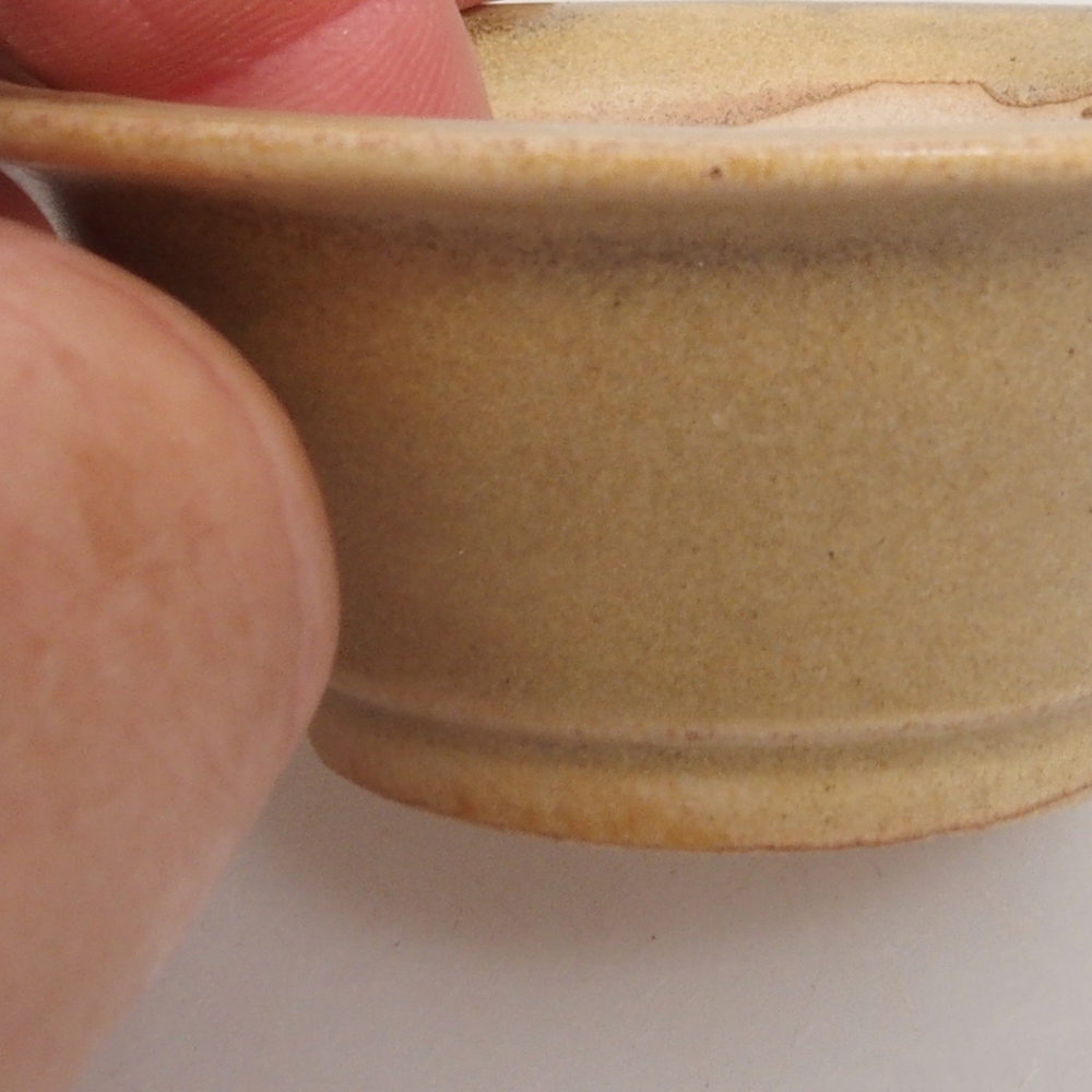 Mini miska bonsai 7 x 7 x 2,5 cm, kolor brązowy
