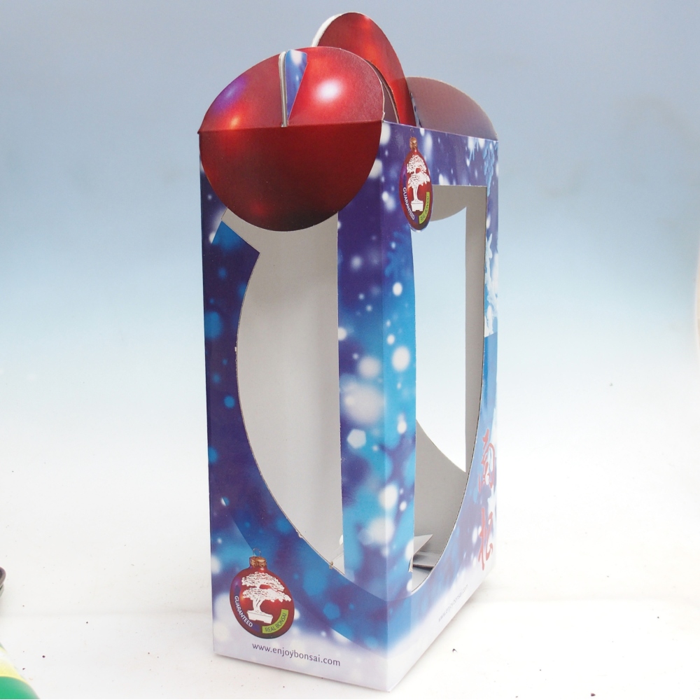 Papierowe pudełko na bonsai na prezent
