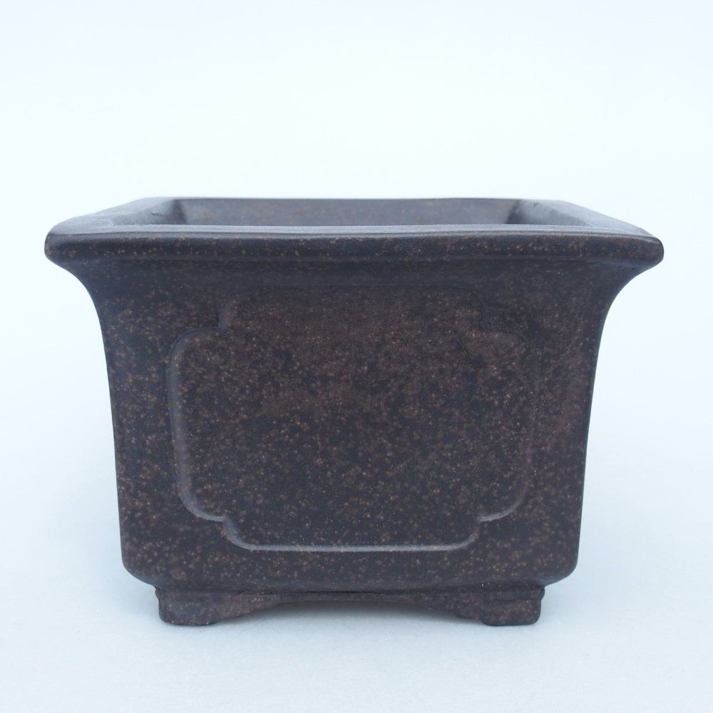 Miska 12 x 12 x 9 cm brązowa ochra