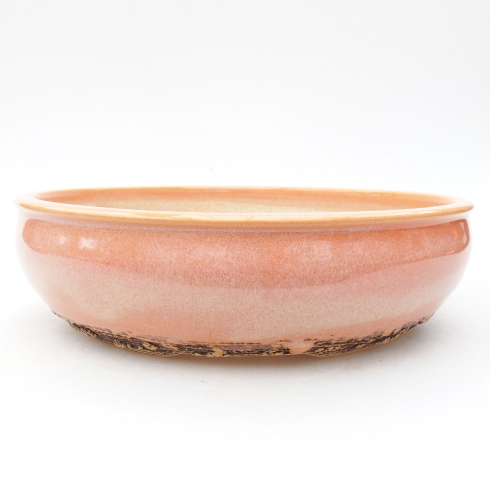 Ceramiczna miska bonsai 20 x 20 x 5,5 cm, kolor różowy