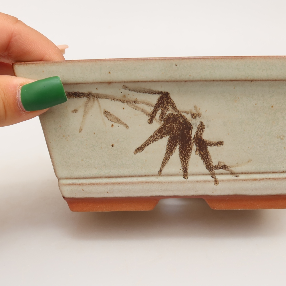 Ceramiczna miska  14,5 x 12,5 x 7 cm, kolor beżowy