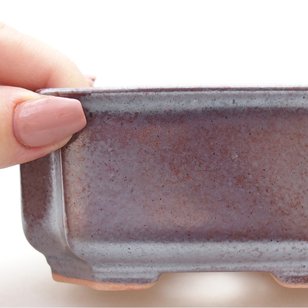 Ceramiczna miska do bonsai 12 x 9 x 5 cm, brązowa