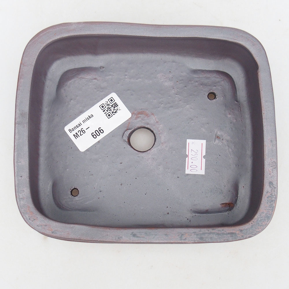 Ceramiczna miska na bonsai 14,5 x 12,5 x 4,5 cm, kolor metaliczny