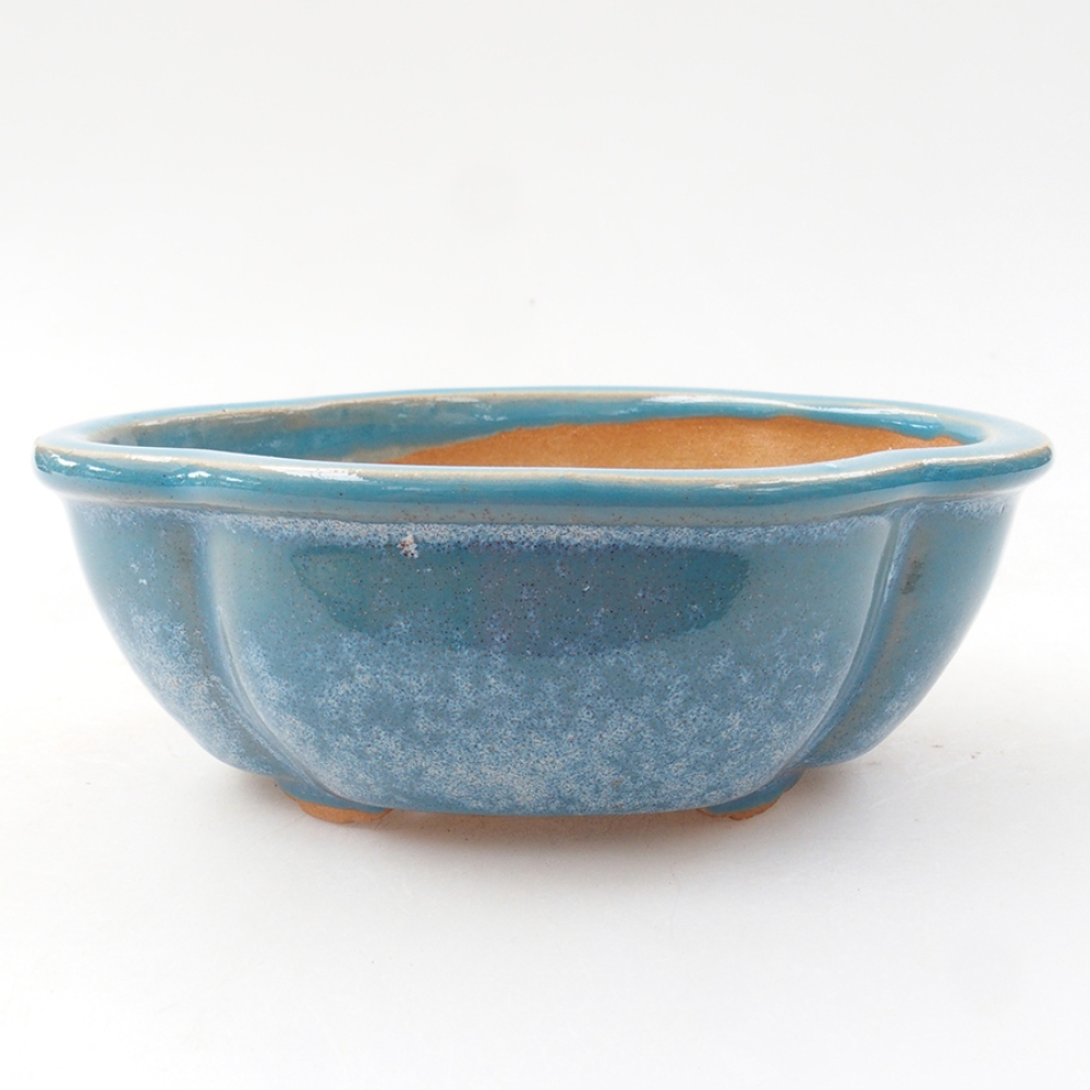 Ceramiczna miska bonsai 12,5 x 10 x 4,5 cm, kolor niebieski