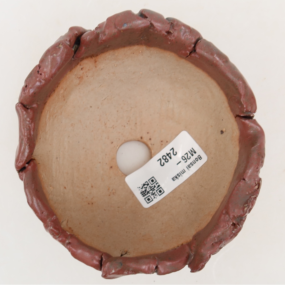 Ceramiczna skorupka  10,5 x 10,5 x 6 cm, kolor różowy