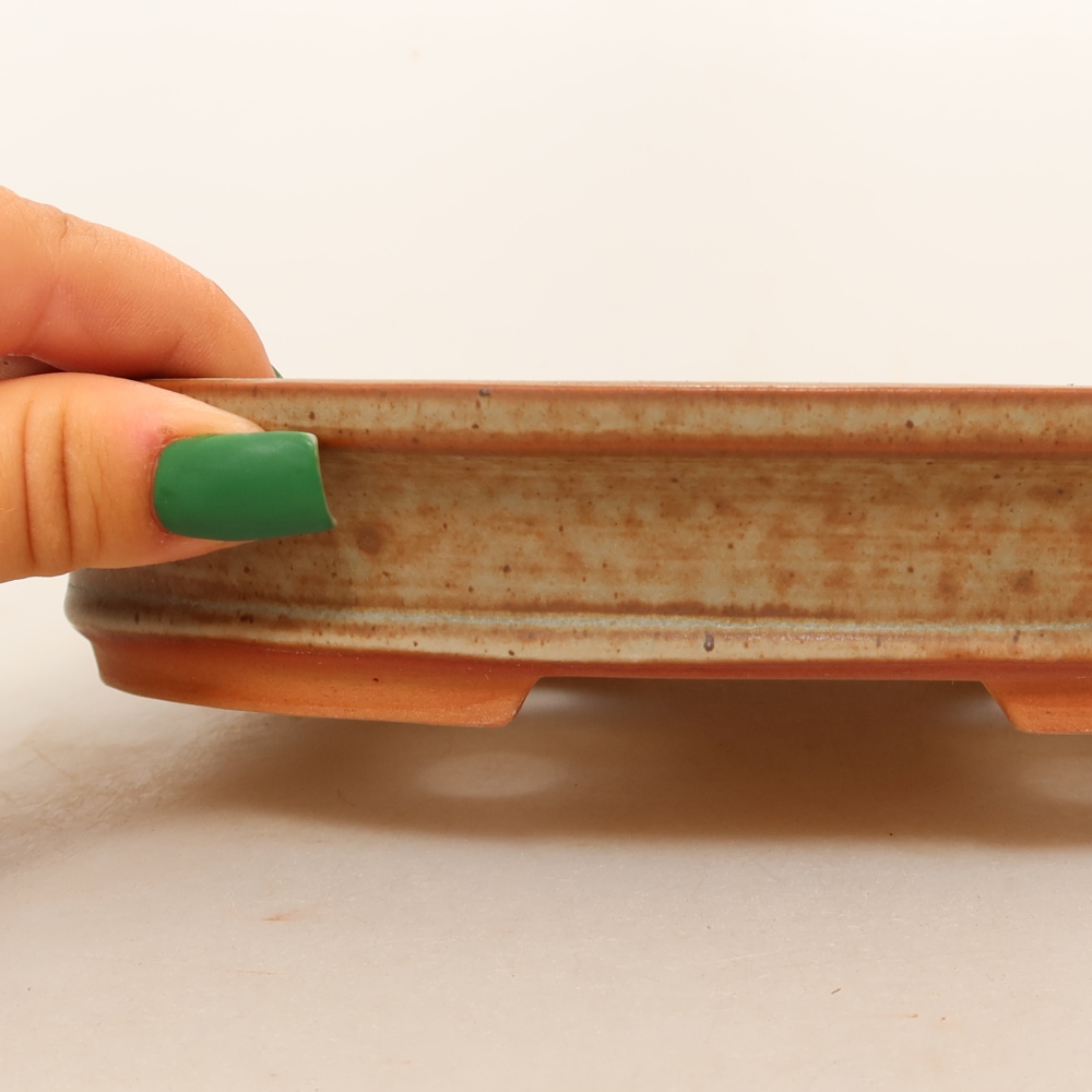 Miska ceramiczna  21 x 15 x 4 cm, kolor brązowy