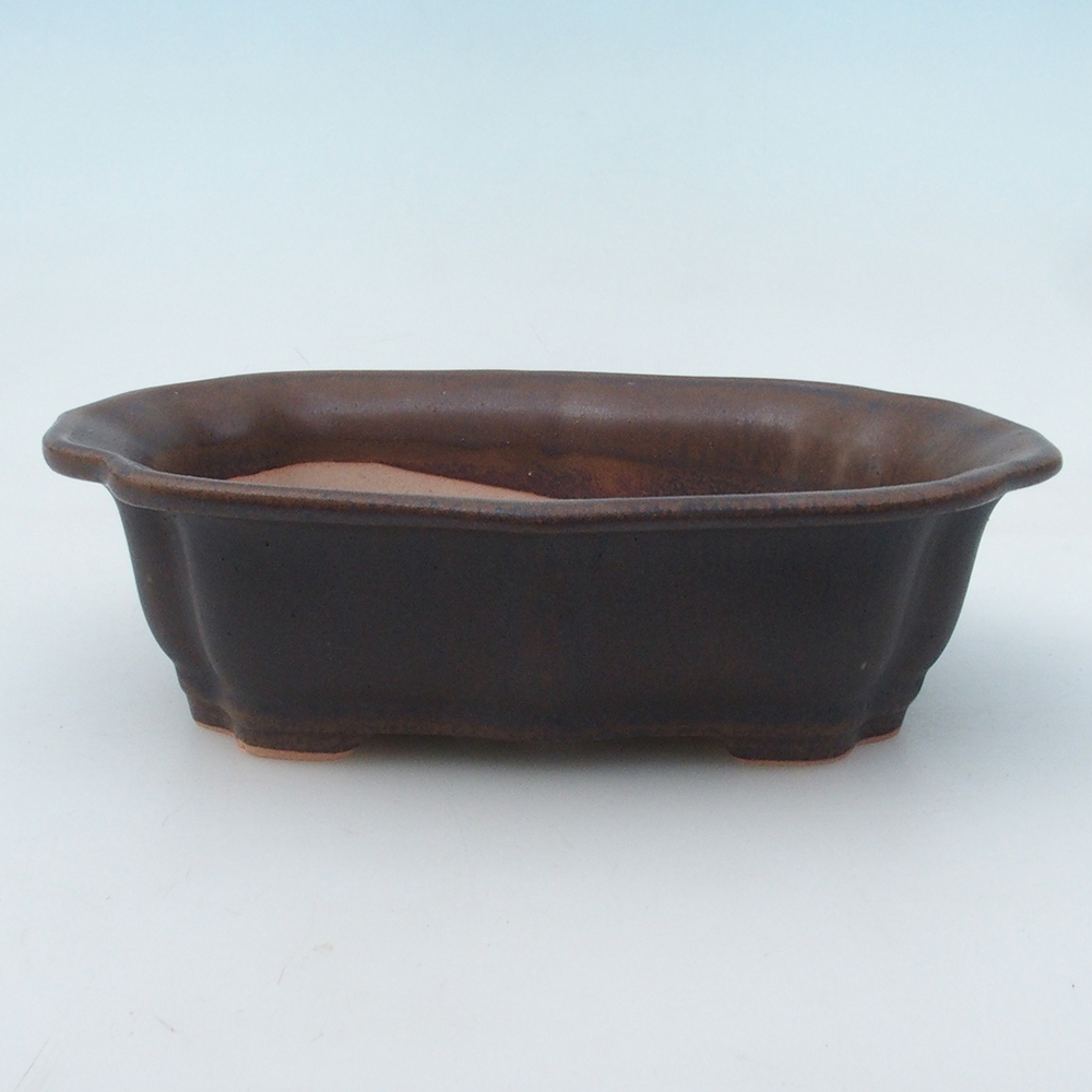 Bonsai bowl + spodek H01 - 12x9x5 cm