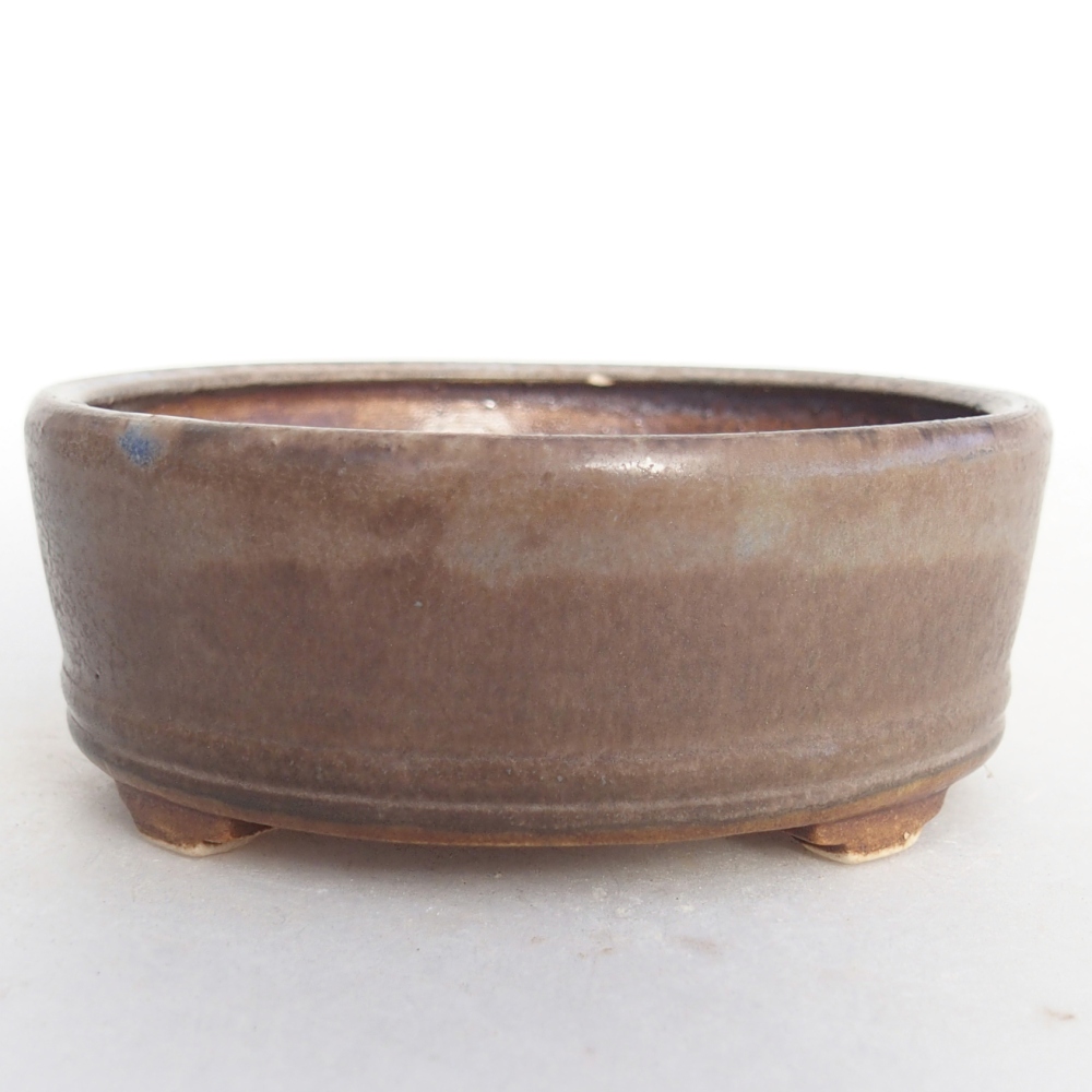 Ceramiczna miska na bonsai 9 x 9 x 3,5 cm, kolor niebieski