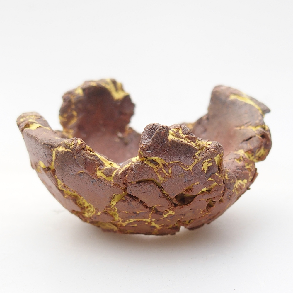 Muszla ceramiczna 5,5 x 5 x 4 cm, kolor żółty