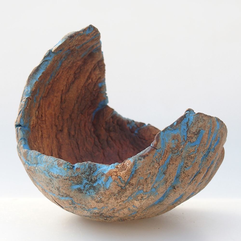 Ceramiczna muszla 10 x 10 x 12 cm, żółta