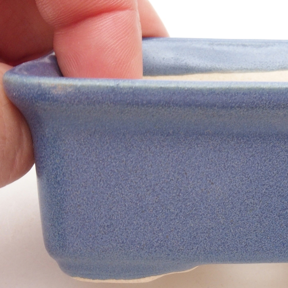 Mini miska bonsai 8 x 6 x 3,5 cm, kolor niebieski