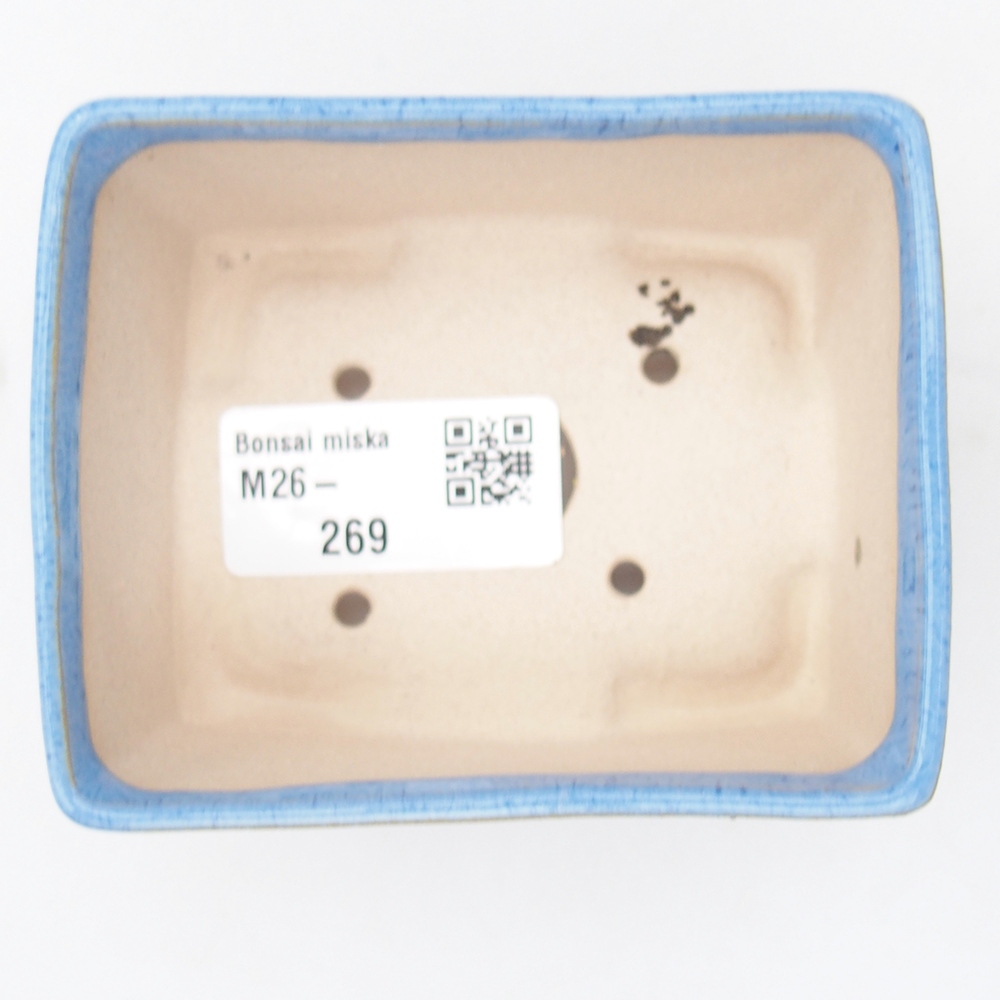 Mini miska bonsai 9 x 7 x 4 cm, niebieska