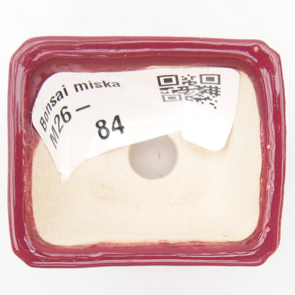 Mini miska do bonsai 4,5 x 3,5 x 2,5 cm, bordowa