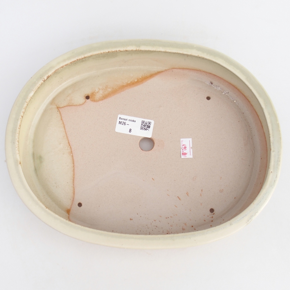 Ceramiczna miska na bonsai 27 x 21 x 5,5 cm, zielona