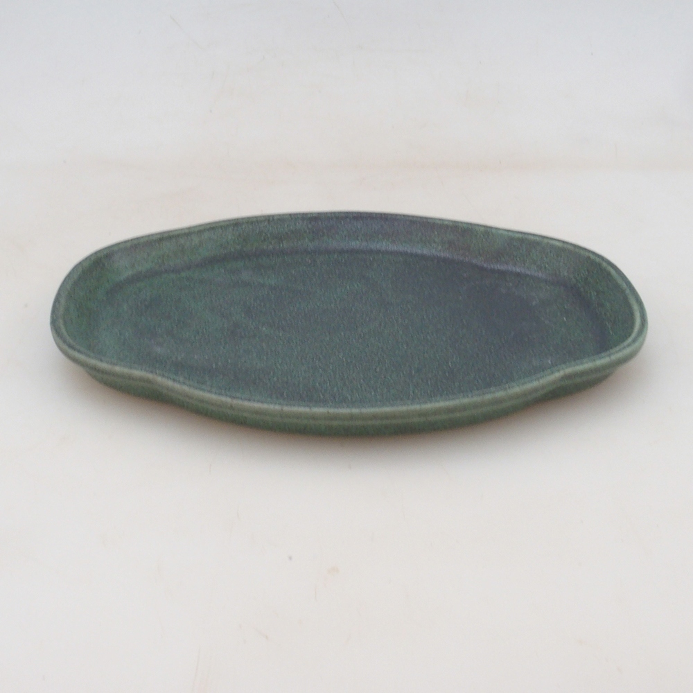 Miska ceramiczna H75 - 18,5 x 13 x 1,5 cm - zielona
