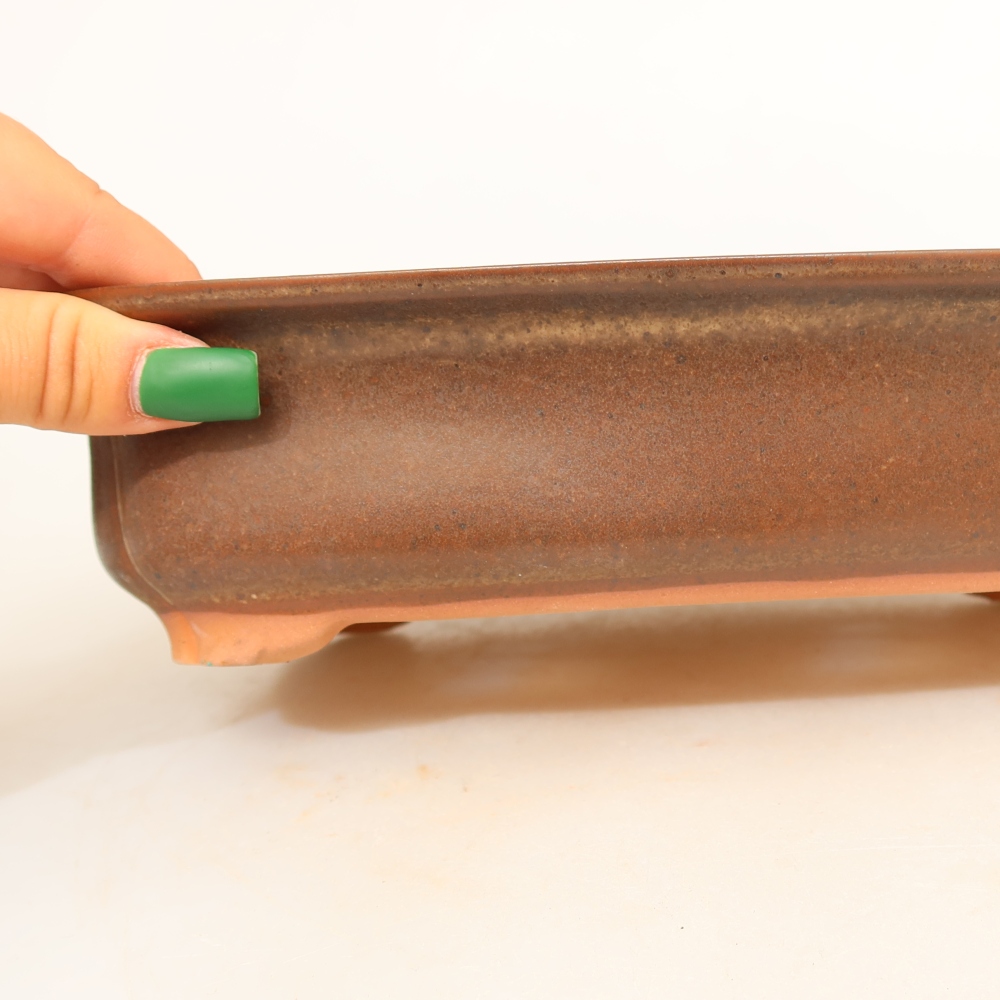 Ceramiczna miska  24 x 17 x 6 cm, kolor brązowy