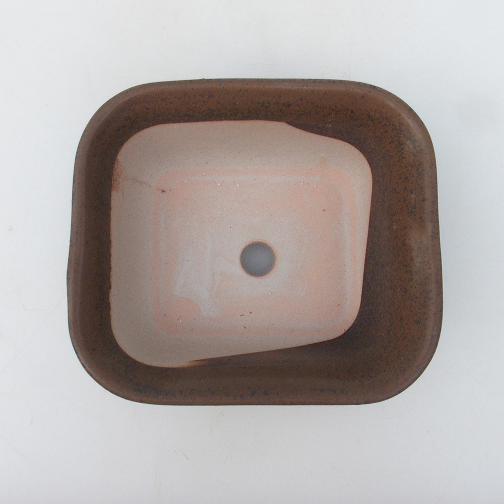 Miska bonsai H37 - 14,5 x 13 x 6,5 cm. - brązowy