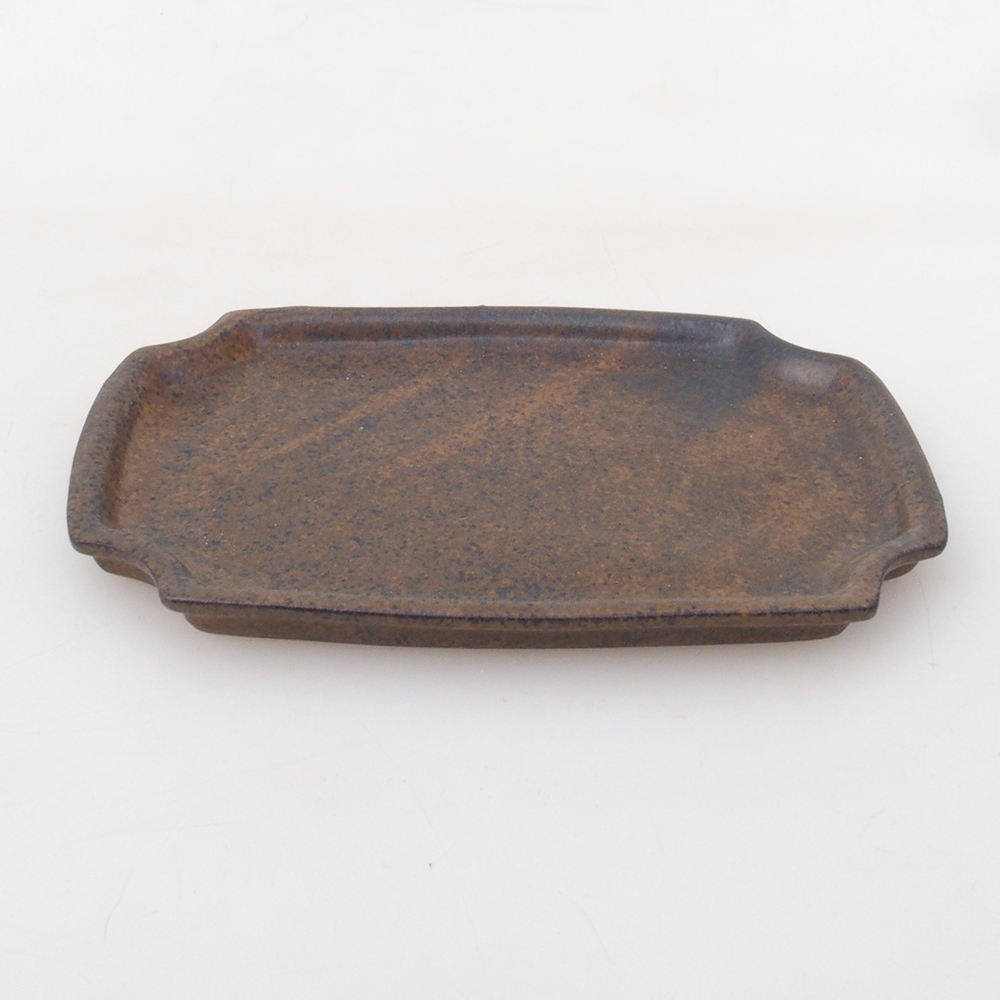 Ceramiczna miska H17 -15,5 x 11 x 1 cm - brązowa