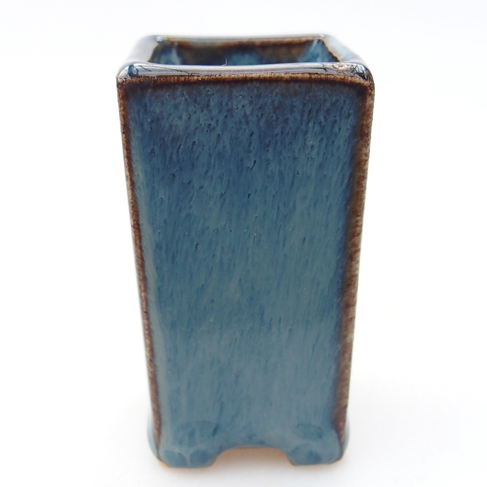 Mini miska do bonsai 3 x 3 x 5,5 cm, kolor niebieski