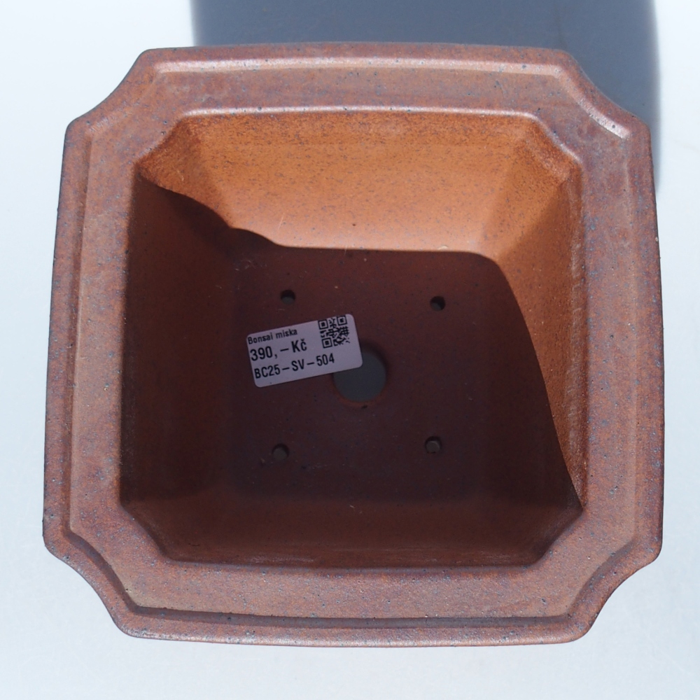 Miska 18 x 18 x 11,5 cm brązowa