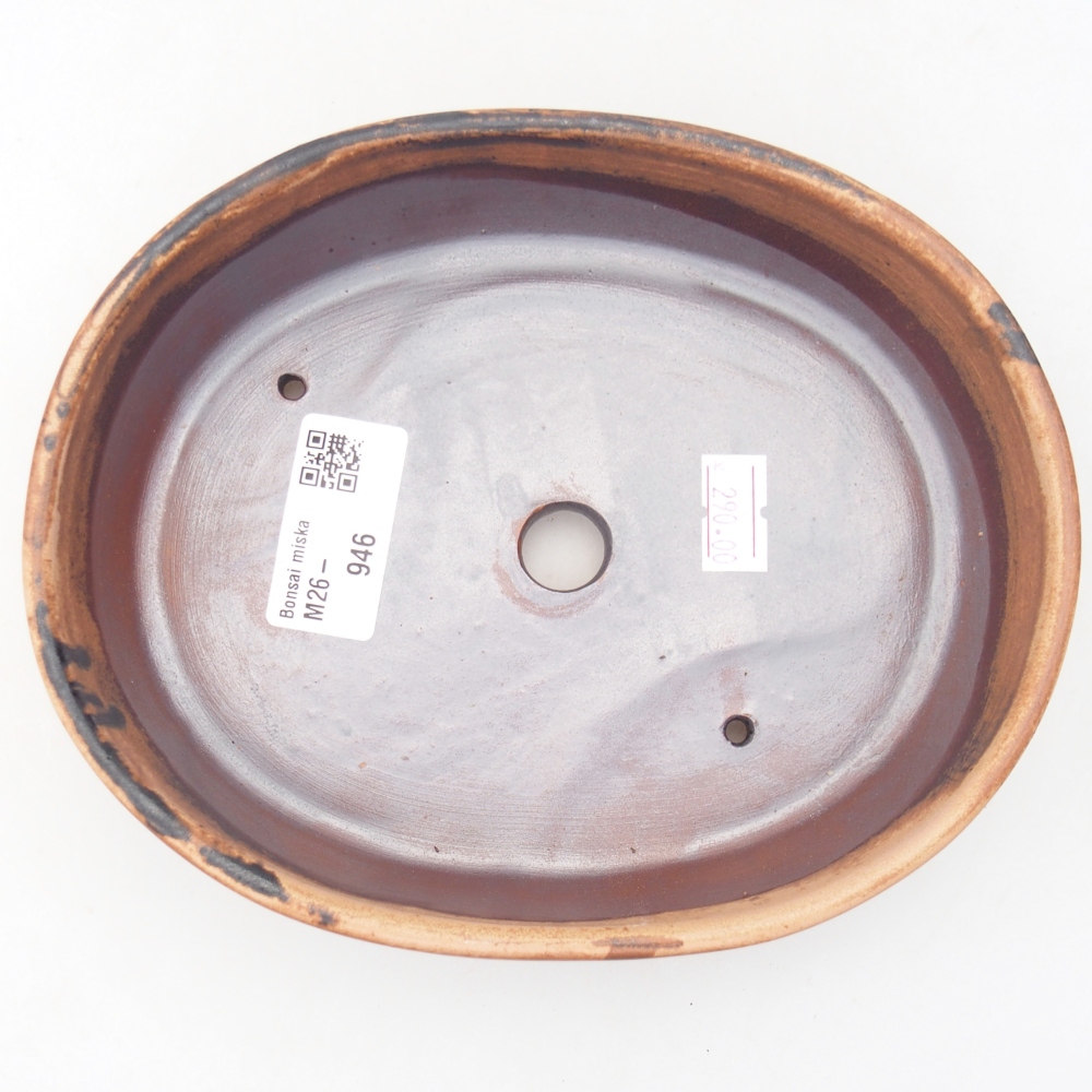 Ceramiczna miska na bonsai 17 x 14 x 4 cm, różowa