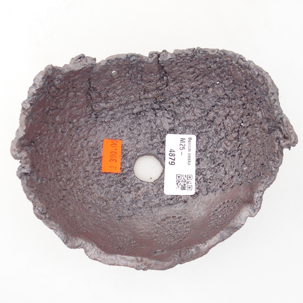 Muszla ceramiczna 14 x 12,5 x 8 cm, kolor metaliczny