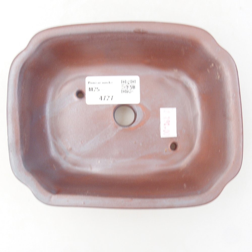 Ceramiczna miska bonsai 16 x 12 x 5 cm, kolor metaliczny
