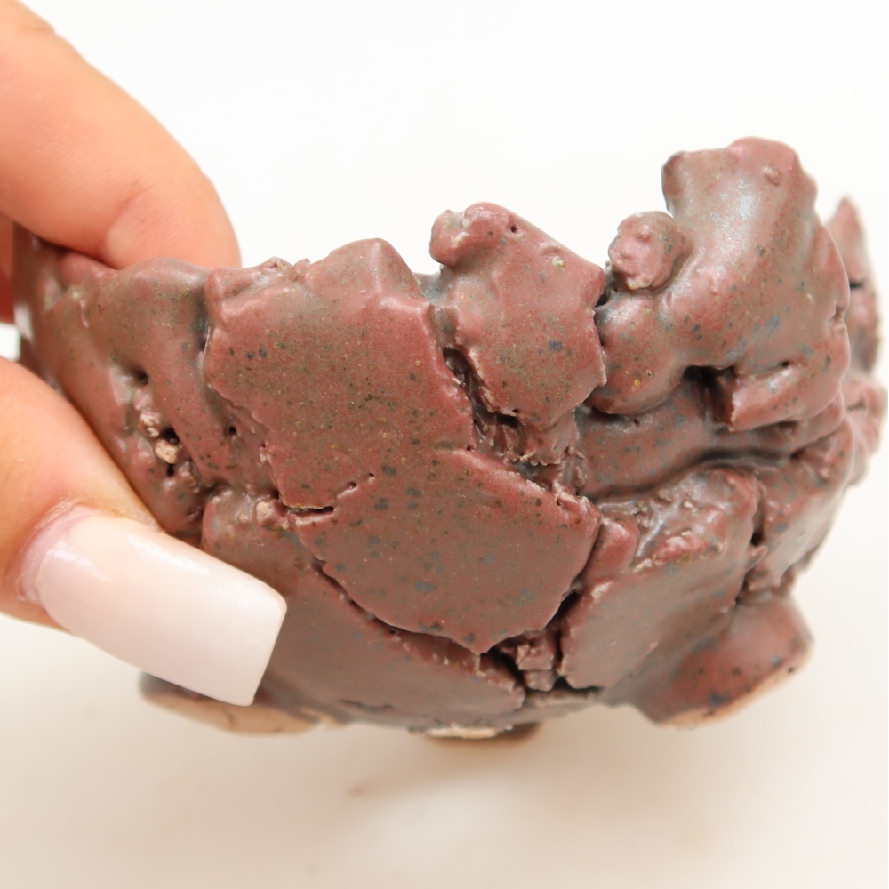 Ceramiczna skorupka  9,5 x 9 x 5 cm, kolor różowy