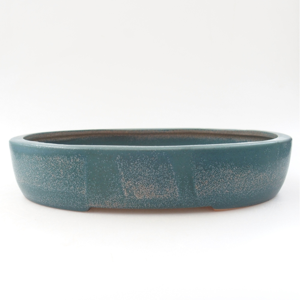 Ceramiczna miska bonsai 25,5 x 22 x 8 cm, kolor niebieski