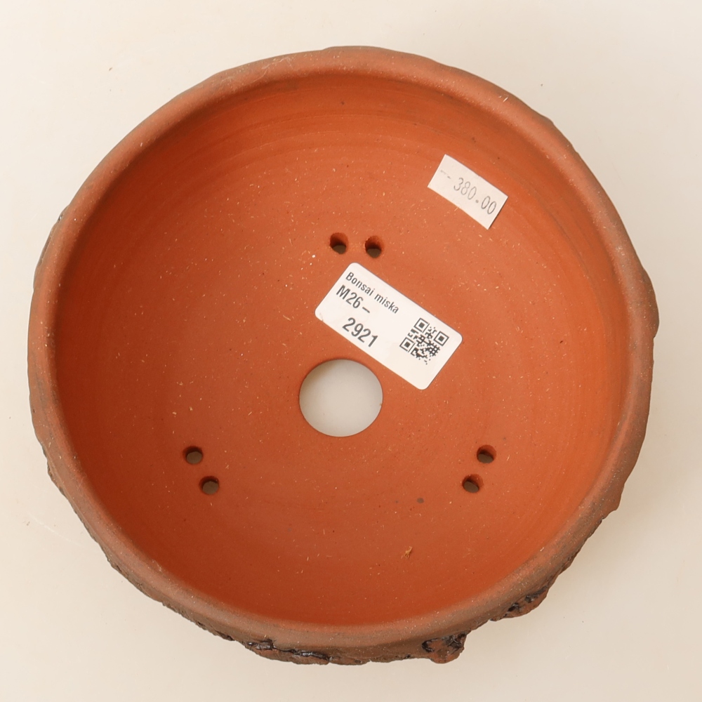 Ceramiczna miska do bonsai 16 x 16 x 6,5 cm, kolor brązowy