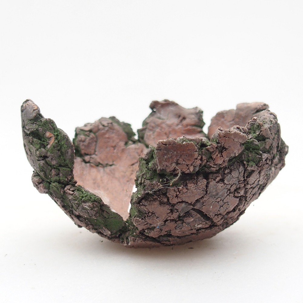 Muszla ceramiczna 8,5 x 8,5 x 5 cm, kolor zielony